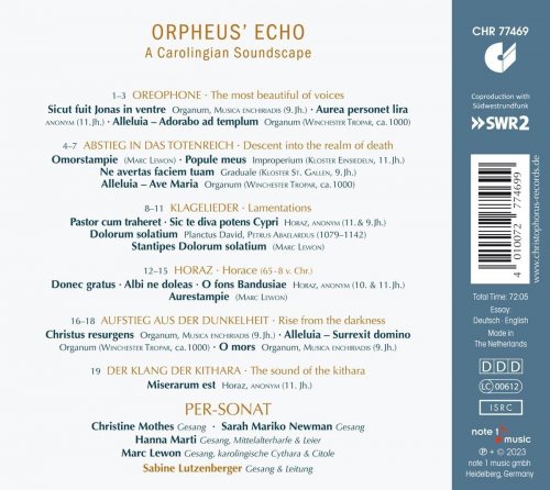 Sabine Lutzenberger, Per-Sonat - Orpheus' Echo - A Carolignian Soundscape (2023) [Hi-Res]