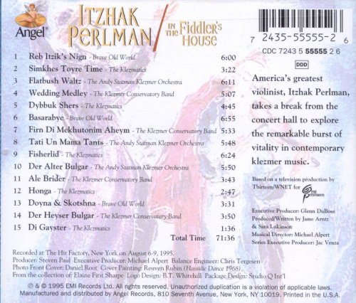 Itzhak Perlman - Klezmer: Live In The Fiddler's House (1995) CD-Rip