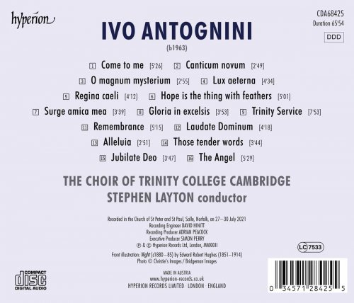 Trinity College Choir, Cambridge, Stephen Layton - Antognini Come to Me in the Silence of the Night (2023)