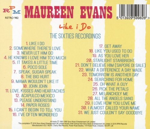 Maureen Evans - Like I Do: Sixties Recordings (2016)