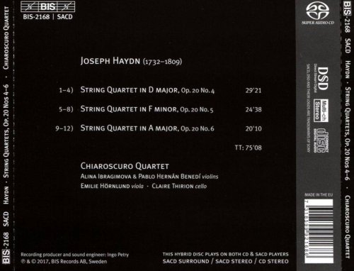 Chiaroscuro Quartet – Haydn: 'Sun' Quartets Op. 20 Nos. 4-6 (2017) CD-Rip