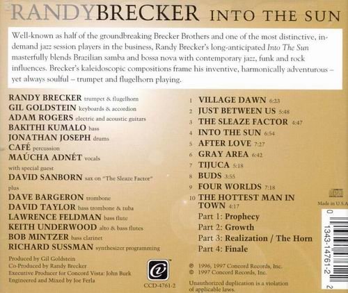 Randy Brecker - Into The Sun (1997) CD Rip