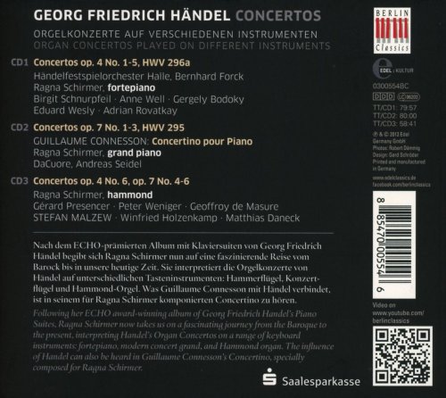 Ragna Schirmer, Händelfestspielorchester Halle, Ensemble Dacuore, The Strings - Handel: Concertos (2013)