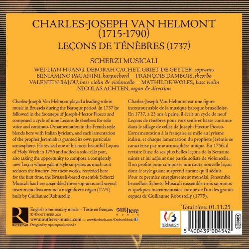 Scherzi Musicali, Nicolas Achten - Charles-Joseph Van Helmont: Leçons de ténèbres (2023) [Hi-Res]