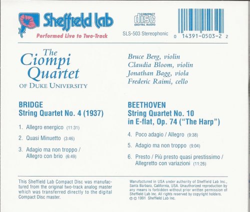 The Ciompi Quartet - Bridge / Beethoven (1991)