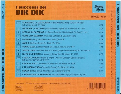 I Dik Dik - I successi dei Dik Dik (1992)