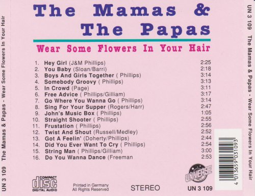 The Mamas And The Papas - Wear Some Flowers In Your Hair (1992)