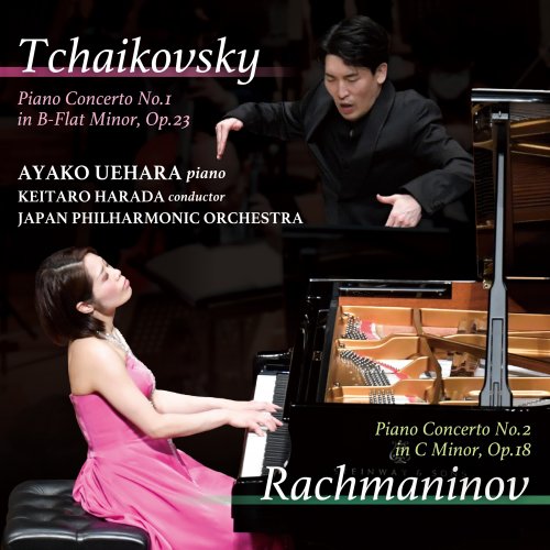 Ayako Uehara, Keitaro Harada, The Japan Philharmonic Orchestra - Ayako Uehara Tchaikovsky & Rachmaninoff 2 Great Piano Concerto Live (2022) [Hi-Res]