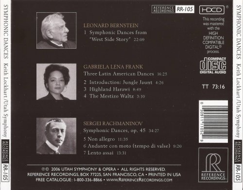 Keith Lockhart, Utah Symphony - Symphonic Dances (2006) CD-Rip