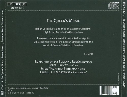 Emma Kirkby, Susanne Rydén, Peter Harvey - The Queen's Music: Italian Vocal Duets & Trios (2010) CD-Rip