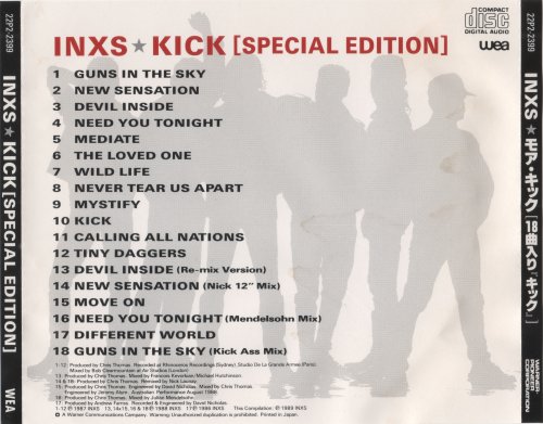 INXS - Kick (Special Edition) (Japan 1989)