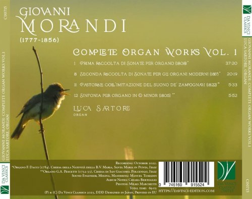 Luca Sartore - Morandi: Complete Organ Works Vol. 1 (2023)