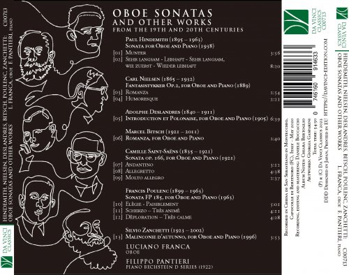 Luciano Franca - Hindemith, Nielsen, Deslandres, Bitsch, Poulenc, Zanchetti: Oboe Sonatas and Other Works from the 20th and 21st Centuries (2023)