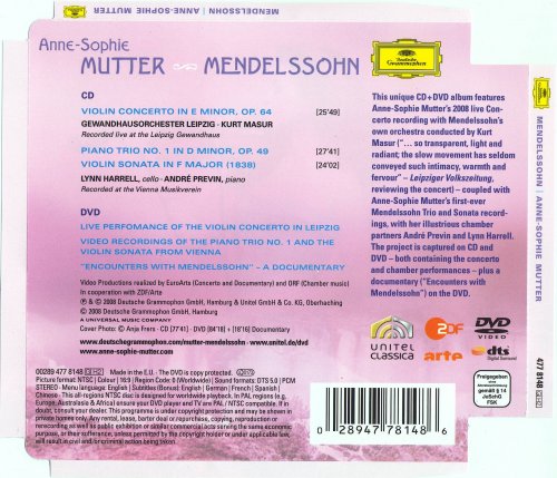 Anne-Sophie Mutter - Mendelssohn (2008) CD-Rip