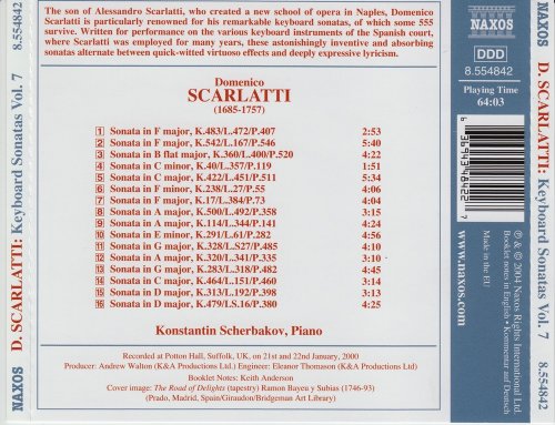 Konstantin Scherbakov - Scarlatti: Complete Keyboard Sonatas, Vol. 7 (2004) CD-Rip