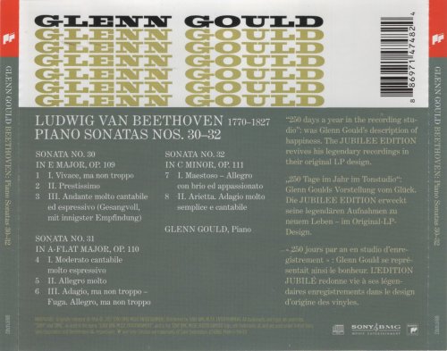 Glenn Gould - Beethoven: Piano Sonatas 30-32 (2007)