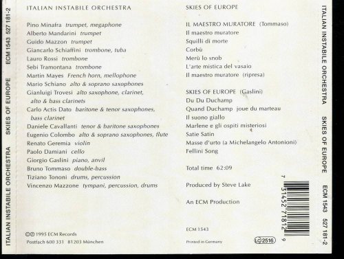 Italian Instabile Orchestra - Skies of Europe (1995) CD-Rip