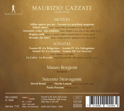 Mauro Borgioni, Seicente Stravagante - Cazzati: Motets & Sonatas (2023) [Hi-Res]
