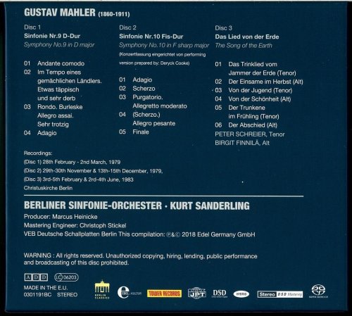 Kurt Sanderling - Mahler: Symphonies (1979, 1983) [2018 3xSACD]