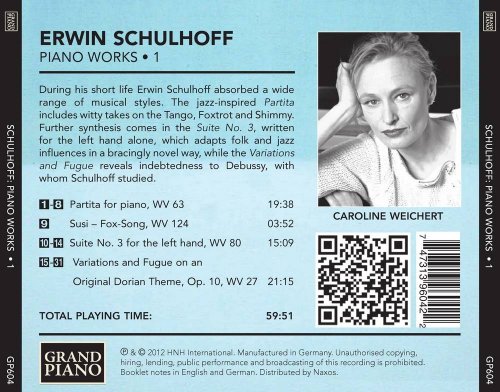 Caroline Weichert - Erwin Schulhoff: Piano Works, Vol. 1 (2012) CD-Rip