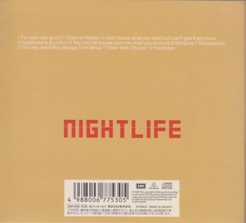 Pet Shop Boys - Nightlife (1999) [Japanese Edition]