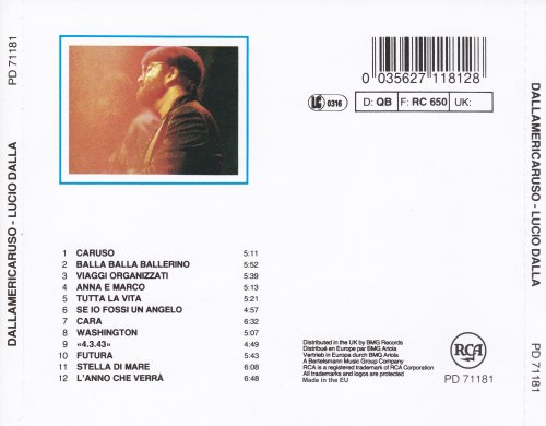 Lucio Dalla - DallAmeriCaruso (1986) CD-Rip