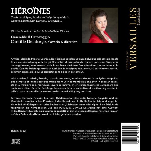 Ensemble Il Caravaggio, Camille Delaforge - Heroines. Cantates Francaises (2023) [Hi-Res]