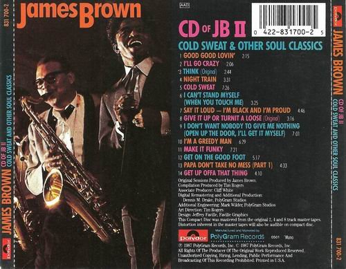 James Brown - CD Of JB II (Cold Sweat & Other Soul Classics) (1987)