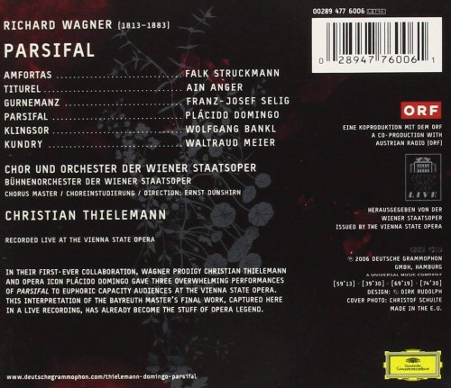 Placido Domingo, Waltraud Meier, Falk Struckmann, Christian Thielemann - Wagner: Parsifal (2006) CD-Rip