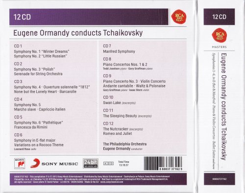 Eugene Ormandy - Eugene Ormandy Conducts Tchaikovsky (2013) [12CD Box Set]