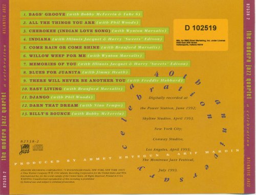 The Modern Jazz Quartet - MJQ & Friends (a 40th Anniversary Celebration) (1994) CD-Rip