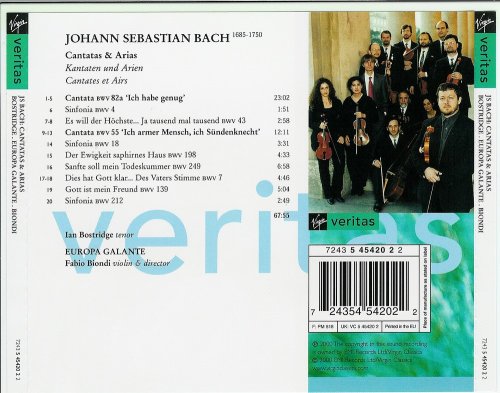 Ian Bostridge - J.S. Bach: Cantatas & Arias (2000) CD-Rip