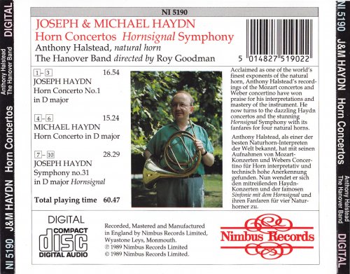 Roy Goodman, Anthony Halstead - Haydn: Symphony No. 31, Horn Concerto (1989)