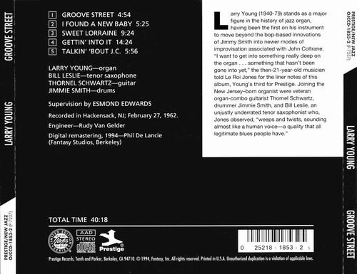 Larry Young - Groove Street (1962) CD Rip