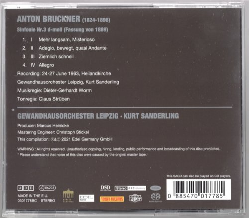 Kurt Sanderling - Bruckner: Symphony No.3 (1963) [2021 SACD]