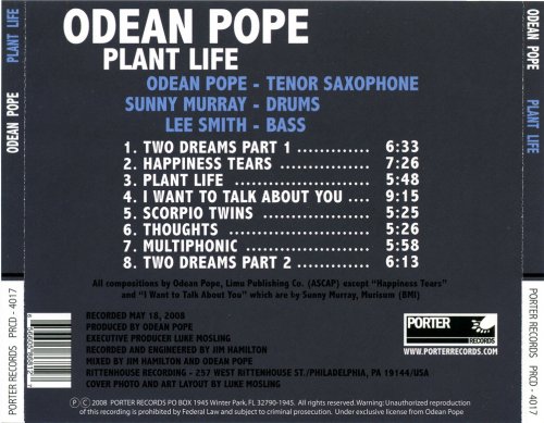 Odean Pope - Plant Life (2008)
