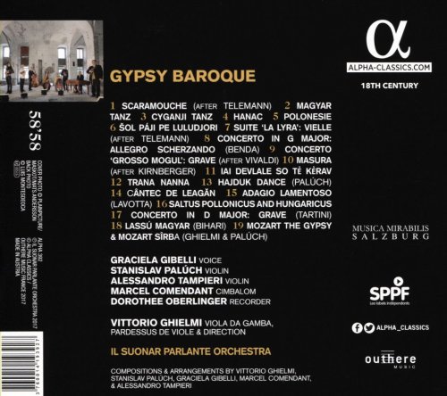 Il Suonar Parlante Orchestra, Vittorio Ghielmi - Gypsy Baroque (2017) CD-Rip