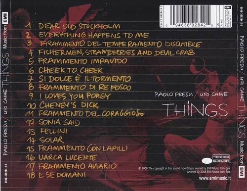 Paolo Fresu, Uri Caine - Things (2006)