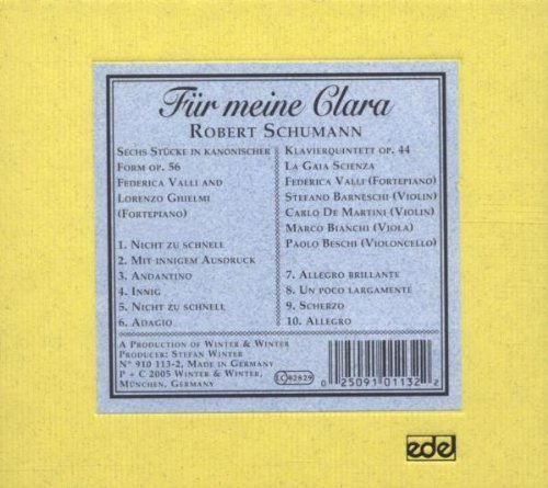 La Gaia Scienza - Robert Schumann: Fur meine Clara (2005) CD-Rip