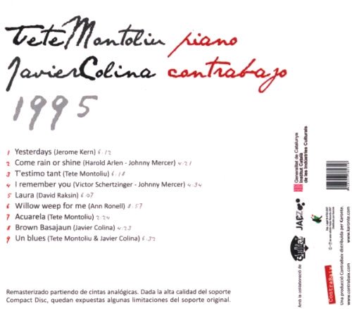 Tete Montoliu & Javier Colina - Tete Montoliu & Javier Colina 1995 (2007)