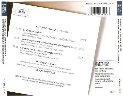 The English Concert, Trevor Pinnock - Vivaldi: Le Quattro Stagioni (2003) CD-Rip