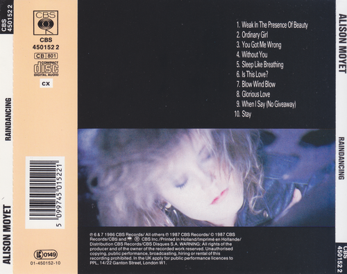 Alison Moyet - Raindancing (1987) CD-Rip