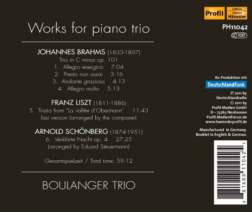 Boulanger Trio - Brahms - Liszt - Schönberg (2012)