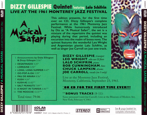 Dizzy Gillespie Featuring Lalo Schifrin - A Musical Safari (2015)