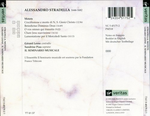 Gerard Lesne, Sandrine Piau, Il Seminario musicale - Alessandro Stradella: Motets (1995) CD-Rip