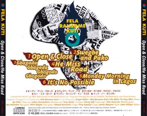 Fela Kuti & Africa 70 - Open & Close, He Miss Road (1994)