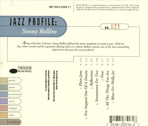 Sonny Rollins - Jazz Profile: Sonny Rollins (1998)
