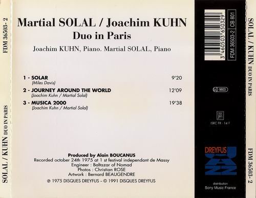 Martial Solal, Joachim Kuhn - Duo In Paris (1975)