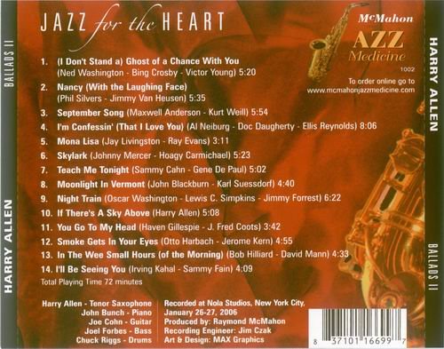 Harry Allen - Jazz For The Heart (2006) CD Rip