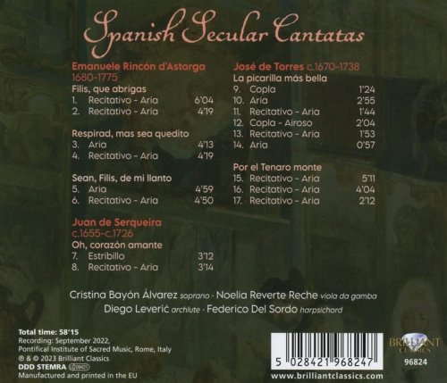 Cristina Bayón Álvarez - Spanish Secular Cantatas (2023) Hi-Res